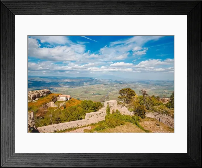 Framed Print : Castello di lombardia in Enna Sicily, Italy Framed Print : Castello di lombardia in Enna Sicily, Italy