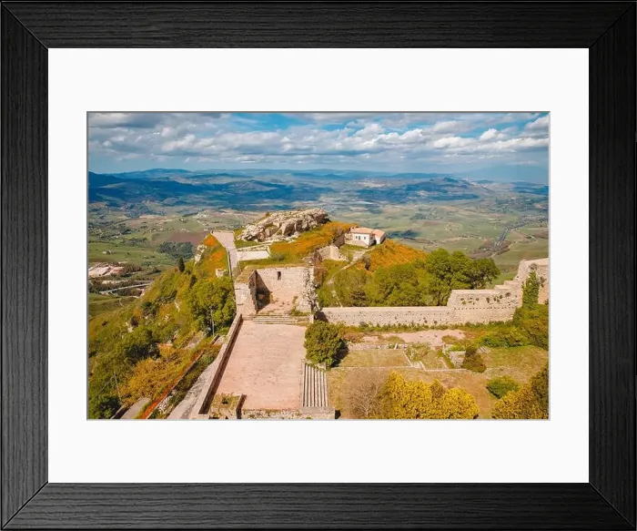Framed Print : Castello di lombardia in Enna Sicily, Italy Framed Print : Castello di lombardia in Enna Sicily, Italy