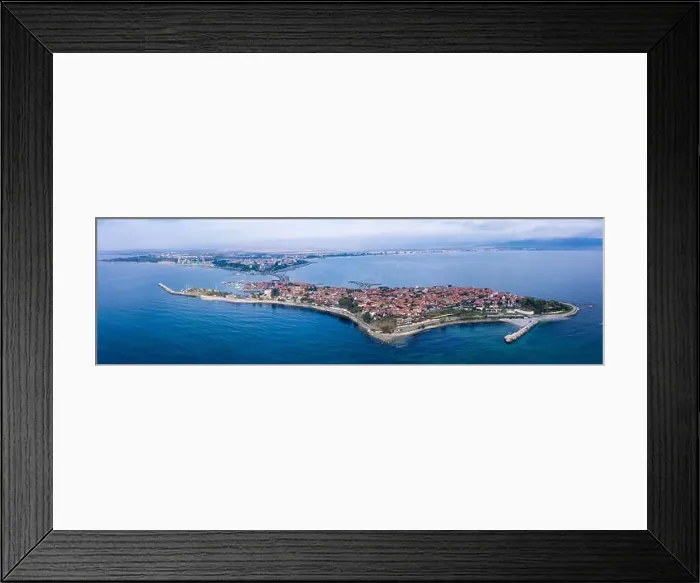 Framed Print : Aerial view of the old town of Nessebar Framed Print : Aerial view of the old town of Nessebar