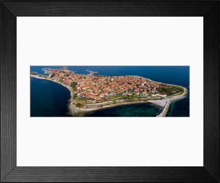 Framed Print : Aerial view of the old town of Nessebar Framed Print : Aerial view of the old town of Nessebar
