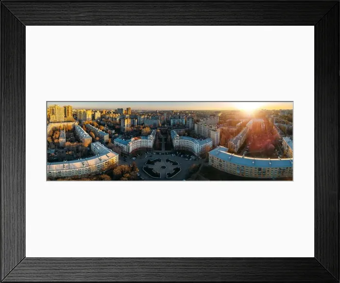 Framed Print : Panorama of historical architectural ensemble of Voronezh, aerial view Framed Print : Panorama of historical architectural ensemble of Voronezh, aerial view