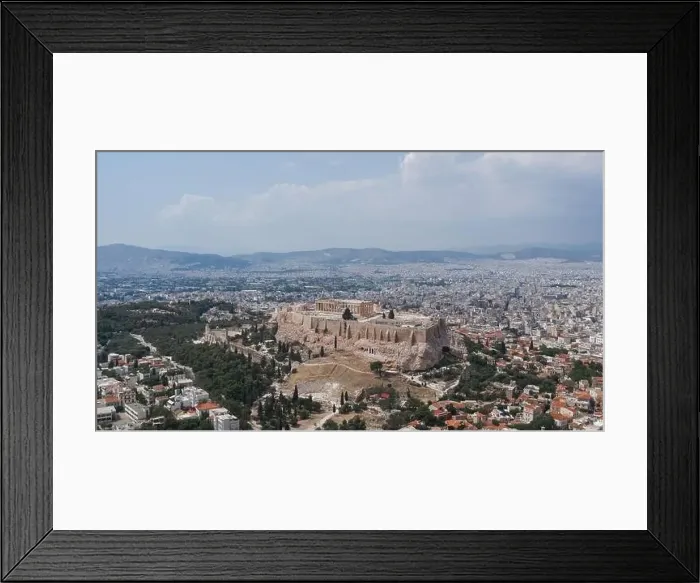 Framed Print : Aerial drone shot of southside Accropolis of Athens and amphitheater Odeon of Herodes Atticus Framed Print : Aerial drone shot of southside Accropolis of Athens and amphitheater Odeon of Herodes Atticus