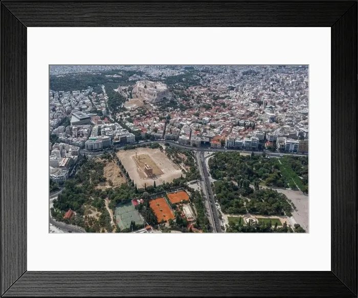 Framed Print : Aerial drone shot of Acropolis of Athens Framed Print : Aerial drone shot of Acropolis of Athens