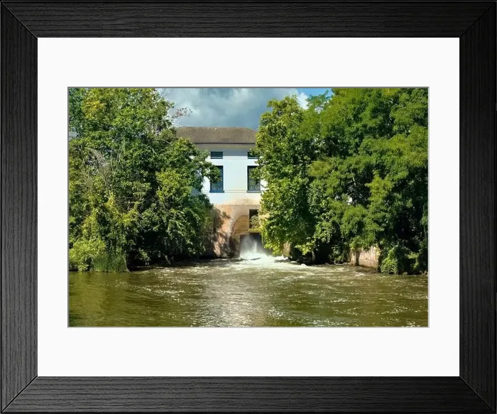 Framed Print : Erie Canal electrical generator power house Framed Print : Erie Canal electrical generator power house