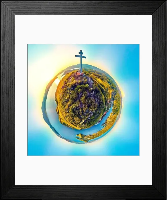 Framed Print : Beautiful futuristic panoramic (360 spherical panorama little planet) Framed Print : Beautiful futuristic panoramic (360 spherical panorama little planet)