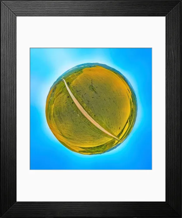 Framed Print : Beautiful futuristic panoramic (360 spherical panorama little planet) Framed Print : Beautiful futuristic panoramic (360 spherical panorama little planet)