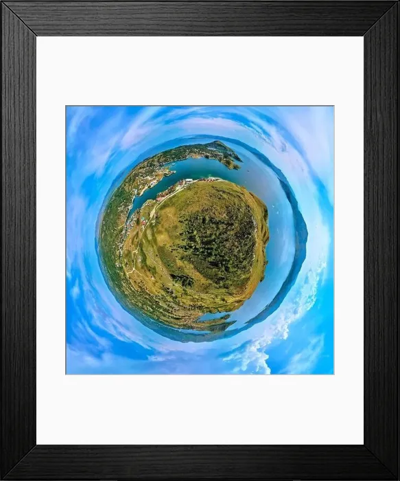 Framed Print : Beautiful futuristic panoramic (360 spherical panorama little planet) Framed Print : Beautiful futuristic panoramic (360 spherical panorama little planet)