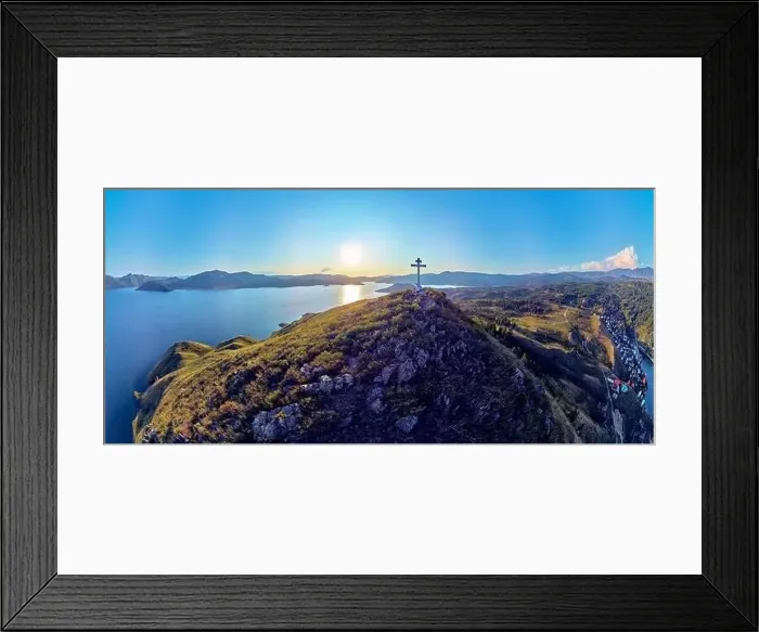 Framed Print : Beautiful futuristic panoramic aerial drone view to summer recreation facilities on the banks of the Bukhtarma Framed Print : Beautiful futuristic panoramic aerial drone view to summer recreation facilities on the banks of the Bukhtarma