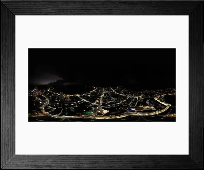 Framed Print : 360 VR, Patong city Night Cars and Bikes traffic in Thailand Phuket Island Framed Print : 360 VR, Patong city Night Cars and Bikes traffic in Thailand Phuket Island