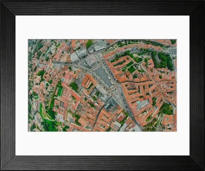 Framed Print : Vilnius Old town, the historic center of Lithuania, European city. 360 VR panorama Framed Print : Vilnius Old town, the historic center of Lithuania, European city. 360 VR panorama