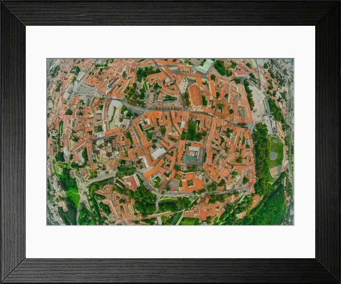 Framed Print : Vilnius Old town, the historic center of Lithuania, European city. 360 VR panorama Framed Print : Vilnius Old town, the historic center of Lithuania, European city. 360 VR panorama