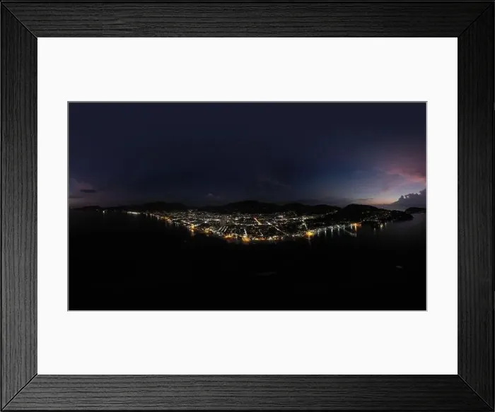 Framed Print : 360 VR, Patong city Night Cars and Bikes traffic in Thailand Phuket Island Framed Print : 360 VR, Patong city Night Cars and Bikes traffic in Thailand Phuket Island