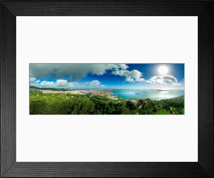 Framed Print : Aerial view of Fortress Sao Filipe in Setubal Portugal star shape fort for cannons Framed Print : Aerial view of Fortress Sao Filipe in Setubal Portugal star shape fort for cannons