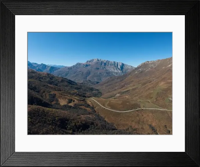 Framed Print : mountains of the Caucasus. shot on a drone Framed Print : mountains of the Caucasus. shot on a drone
