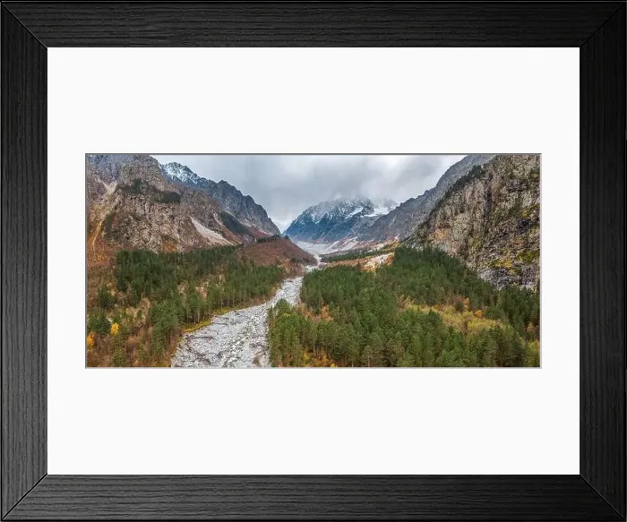 Framed Print : mountains of the Caucasus. shot on a drone Framed Print : mountains of the Caucasus. shot on a drone