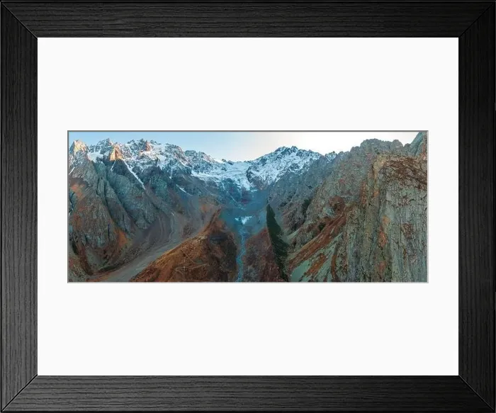 Framed Print : mountains of the Caucasus. shot on a drone Framed Print : mountains of the Caucasus. shot on a drone