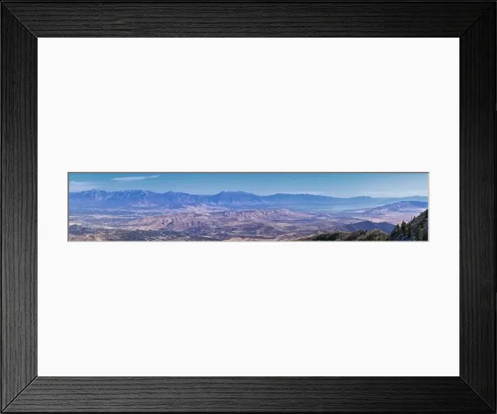 Framed Print : Wasatch Front Rocky Mountain landscapes from Oquirrh range looking at Utah Lake during fall Framed Print : Wasatch Front Rocky Mountain landscapes from Oquirrh range looking at Utah Lake during fall