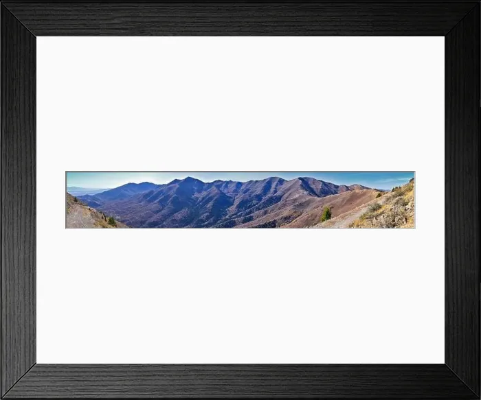 Framed Print : Wasatch Front Rocky Mountain landscapes from Oquirrh range looking at Utah Lake during fall Framed Print : Wasatch Front Rocky Mountain landscapes from Oquirrh range looking at Utah Lake during fall