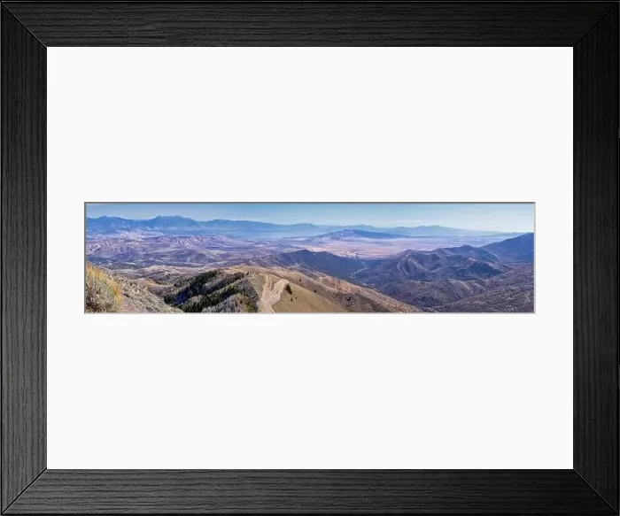 Framed Print : Wasatch Front Rocky Mountain landscapes from Oquirrh range looking at Utah Lake during fall Framed Print : Wasatch Front Rocky Mountain landscapes from Oquirrh range looking at Utah Lake during fall