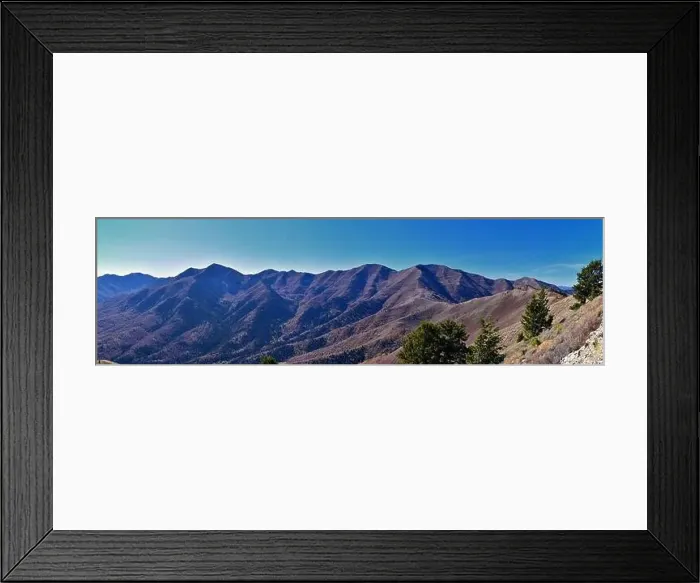 Framed Print : Wasatch Front Rocky Mountain landscapes from Oquirrh range looking at Utah Lake during fall Framed Print : Wasatch Front Rocky Mountain landscapes from Oquirrh range looking at Utah Lake during fall