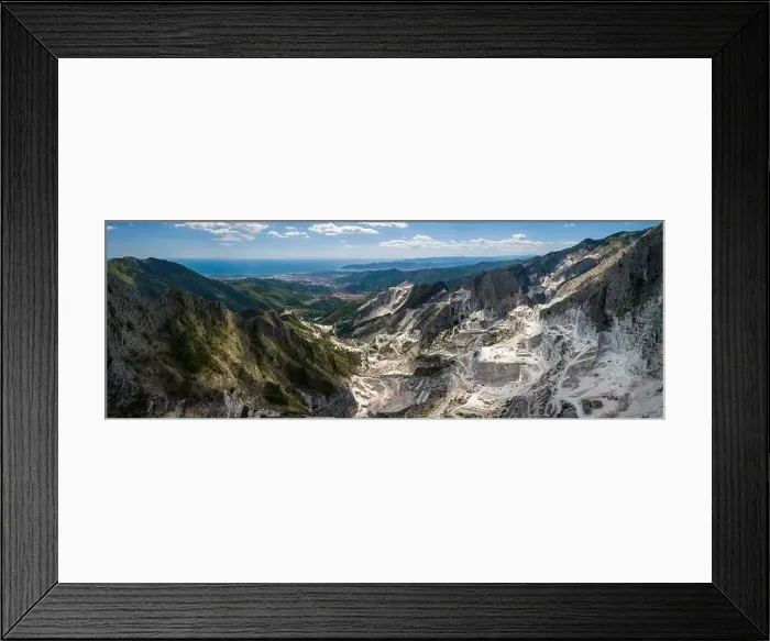 Framed Print : Carrara mountains. quarry - the place where Michealangelo sourced the marble for David Framed Print : Carrara mountains. quarry - the place where Michealangelo sourced the marble for David
