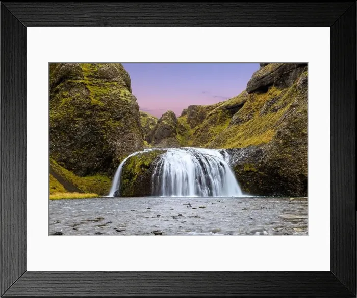 Framed Print : Stjornarfoss waterfall near Kirkjubæjarklaustur - Kleifar, or simply Klaustur, Iceland Framed Print : Stjornarfoss waterfall near Kirkjubæjarklaustur - Kleifar, or simply Klaustur, Iceland