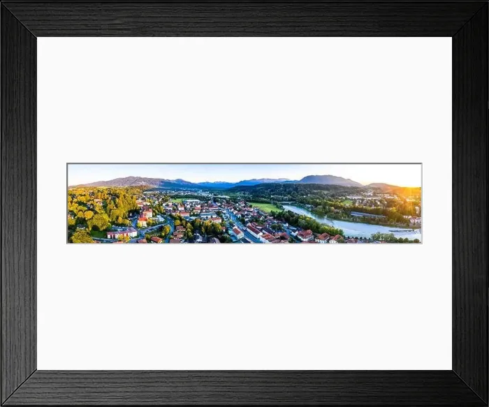 Framed Print : Aerial of old bavarian town Bad Toelz in Bavaria Framed Print : Aerial of old bavarian town Bad Toelz in Bavaria