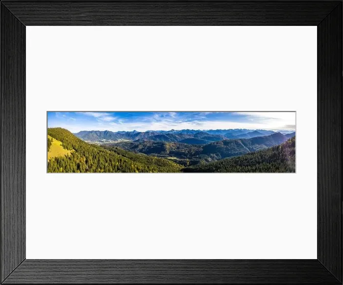 Framed Print : Brauneck mountain in autumn. Aerial Panorama. Lenggries, Bavaria, Germany. New Schroedlestein Ski Lift Framed Print : Brauneck mountain in autumn. Aerial Panorama. Lenggries, Bavaria, Germany. New Schroedlestein Ski Lift