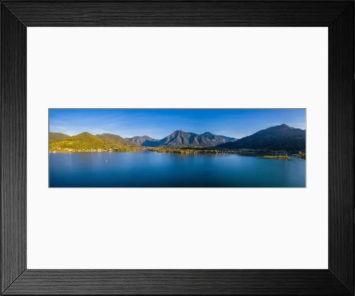 Framed Print : Tegernsee lake in Bavaria. Germany. Aerial Panorama. Beautiful and famous Spot Framed Print : Tegernsee lake in Bavaria. Germany. Aerial Panorama. Beautiful and famous Spot