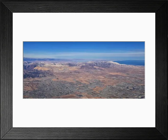 Framed Print : Rocky Mountains, Oquirrh range aerial views Framed Print : Rocky Mountains, Oquirrh range aerial views