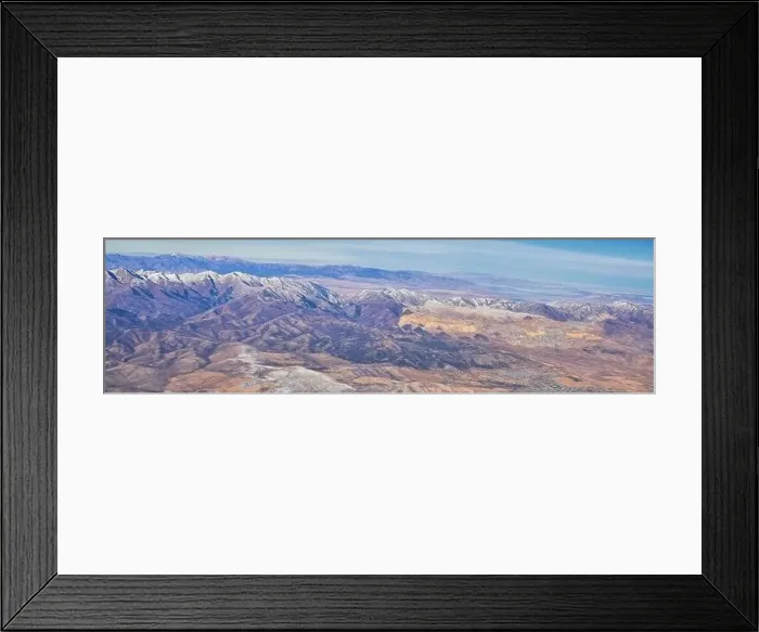 Framed Print : Rocky Mountains, Oquirrh range aerial views Framed Print : Rocky Mountains, Oquirrh range aerial views