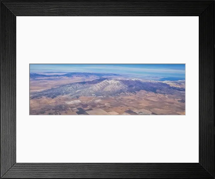 Framed Print : Rocky Mountains, Oquirrh range aerial views Framed Print : Rocky Mountains, Oquirrh range aerial views