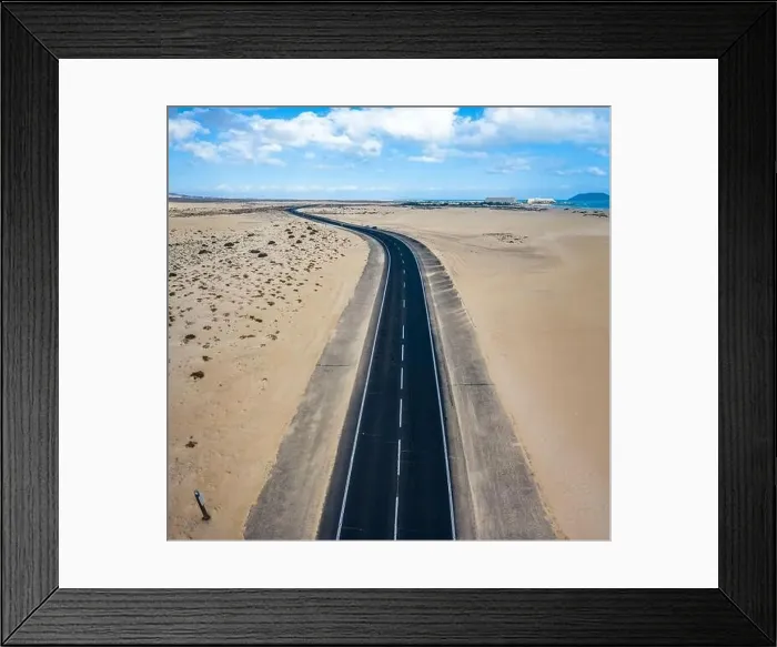 Framed Print : Fuerteventura, Corralejo sand dunes nature park. Beautiful Aerial Shot. Canary Islands, Spain Framed Print : Fuerteventura, Corralejo sand dunes nature park. Beautiful Aerial Shot. Canary Islands, Spain