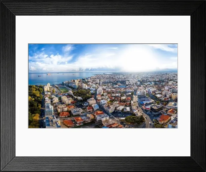 Framed Print : Aerial panorama of Limassol downtown. Cyprus Framed Print : Aerial panorama of Limassol downtown. Cyprus