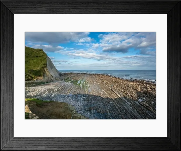 Framed Print : Zumaia and Deba flysch geological strata layers, Basque Country Framed Print : Zumaia and Deba flysch geological strata layers, Basque Country
