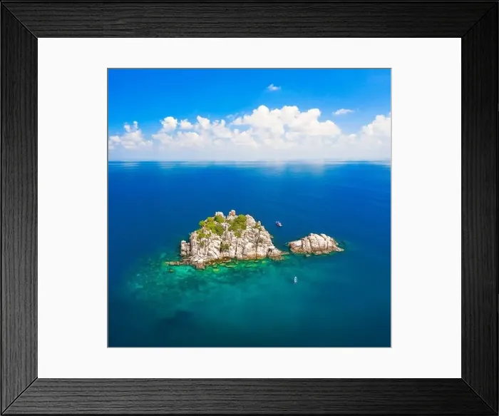 Framed Print : Shark island, koh Tao, Thailand Framed Print : Shark island, koh Tao, Thailand