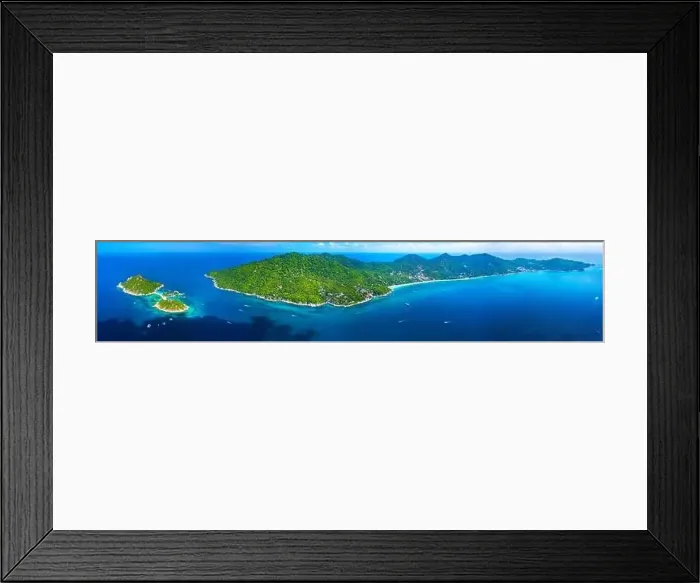 Framed Print : Aerial view panorama koh Tao, Thailand Framed Print : Aerial view panorama koh Tao, Thailand