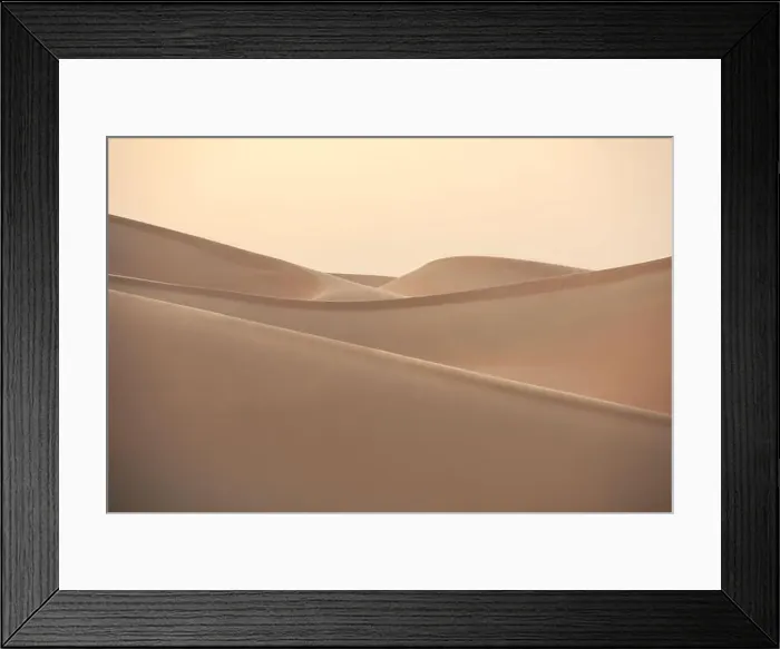 Framed Print : Abstract view of sand dunes in the desert at sunrise. Liwa desert, Empty Quarter, United Arab Emirates Framed Print : Abstract view of sand dunes in the desert at sunrise. Liwa desert, Empty Quarter, United Arab Emirates