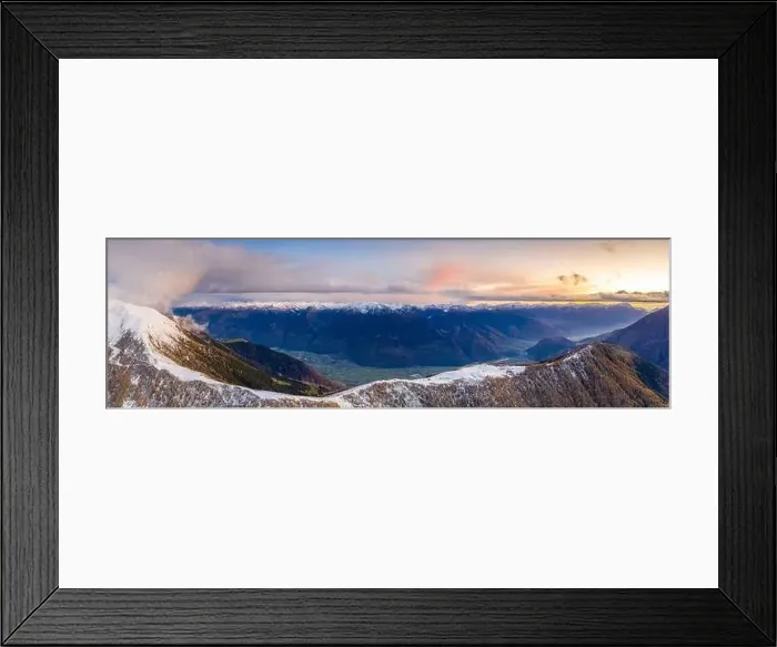 Framed Print : Sunset on the autumnal landscape of Scermendone Alp and Orobie Alps Framed Print : Sunset on the autumnal landscape of Scermendone Alp and Orobie Alps