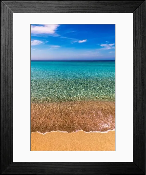 Framed Print : Beautiful turquoise beach Falasarna (Falassarna) in Crete Framed Print : Beautiful turquoise beach Falasarna (Falassarna) in Crete