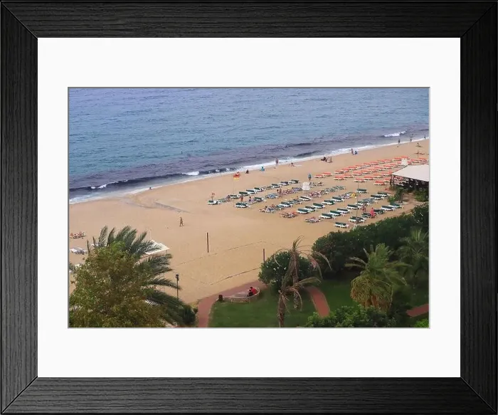 Framed Print : Alanya city beach in Turkey, in September Framed Print : Alanya city beach in Turkey, in September