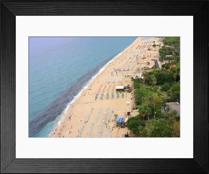 Framed Print : Alanya city beach in Turkey, in September Framed Print : Alanya city beach in Turkey, in September