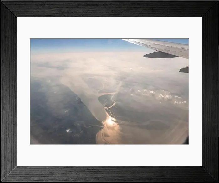 Framed Print : Aerial View of the magnificent Bramhaputra River in Bangladesh from the airplane. selective focus Framed Print : Aerial View of the magnificent Bramhaputra River in Bangladesh from the airplane. selective focus