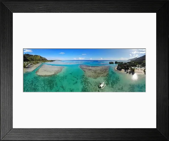 Framed Print : MOOREA, FRENCH POLYNESIA -30 NOV 2018- Aerial view of the Intercontinental Moorea Lagoon Resort and Spa Moorea Framed Print : MOOREA, FRENCH POLYNESIA -30 NOV 2018- Aerial view of the Intercontinental Moorea Lagoon Resort and Spa Moorea