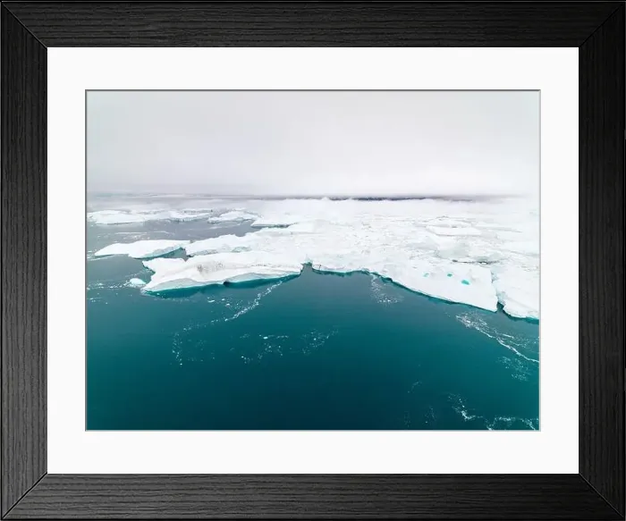 Framed Print : aerial view of icebergs in Greenland Framed Print : aerial view of icebergs in Greenland