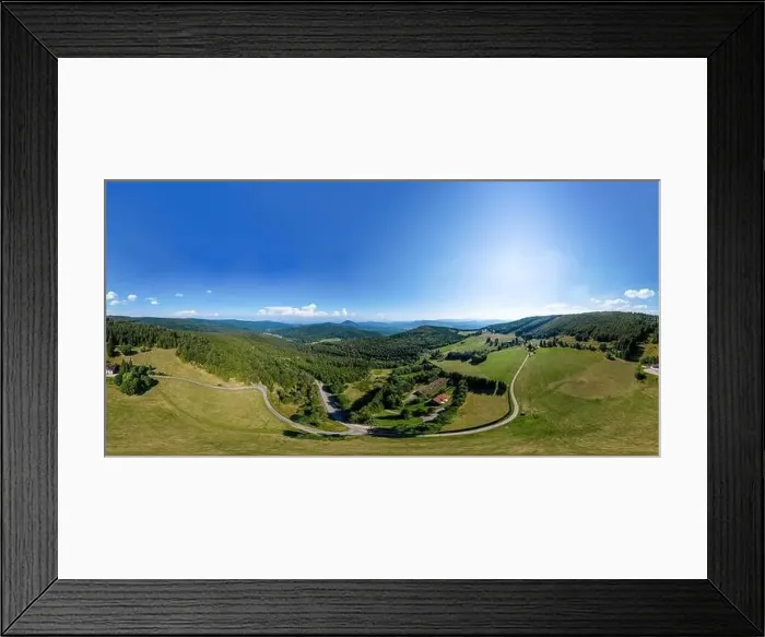 Framed Print : Aerial drone 360-degree panoramic view of Vosges mountains. Alsace, France Framed Print : Aerial drone 360-degree panoramic view of Vosges mountains. Alsace, France