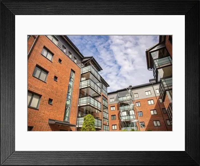 Framed Print : Lulea, Sweden - July 05, 2019: Panorama city, Cathedral sunny day, blue sky Framed Print : Lulea, Sweden - July 05, 2019: Panorama city, Cathedral sunny day, blue sky