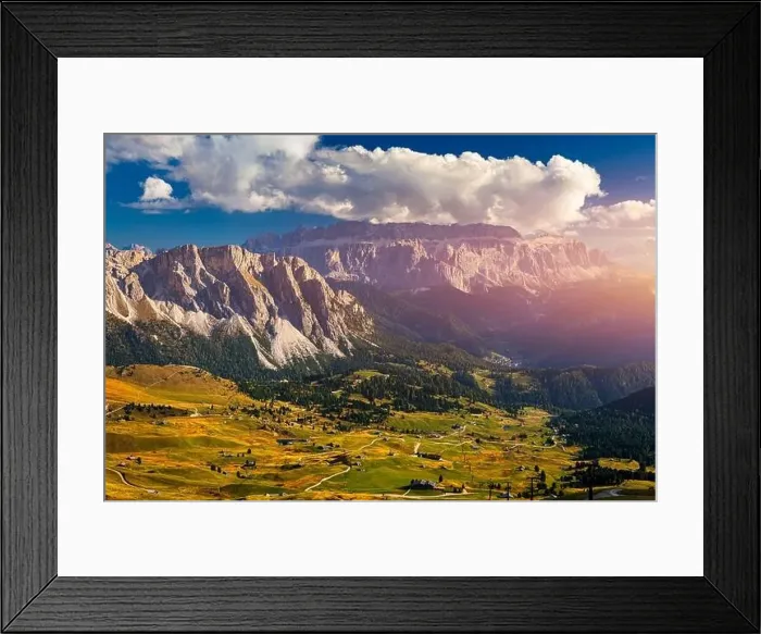 Framed Print : View on Seceda peak. Trentino Alto Adige Framed Print : View on Seceda peak. Trentino Alto Adige