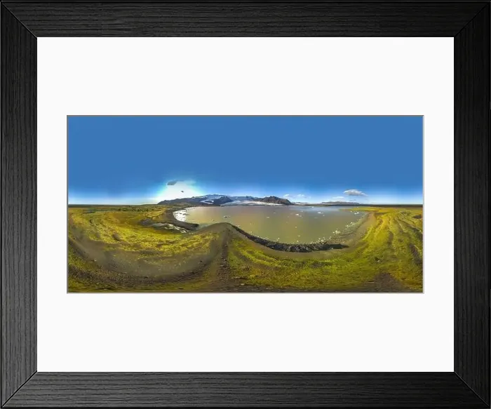 Framed Print : 360 degrees Icelandic aerial landscape Framed Print : 360 degrees Icelandic aerial landscape