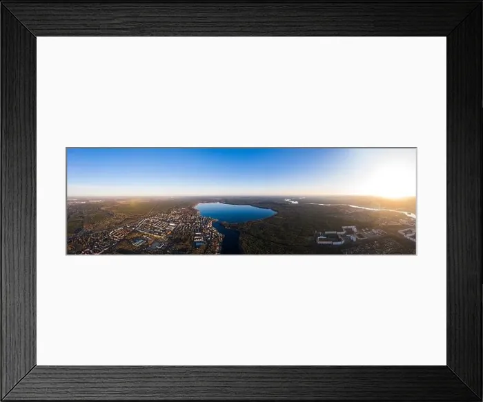 Framed Print : aerial drone photo of Mueggelsee in Berlin Kopenick Germany Framed Print : aerial drone photo of Mueggelsee in Berlin Kopenick Germany